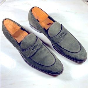 A.TESTONI ELEGANT CONTEMPORARY OLIVE MOCCASSIN  12